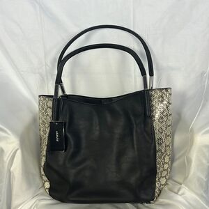 Alfani black and snake skin Handbag